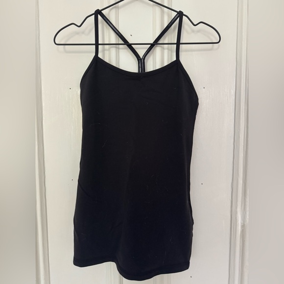Lululemon Black Power Y Tank - Women’s Size 6 - Picture 1 of 4